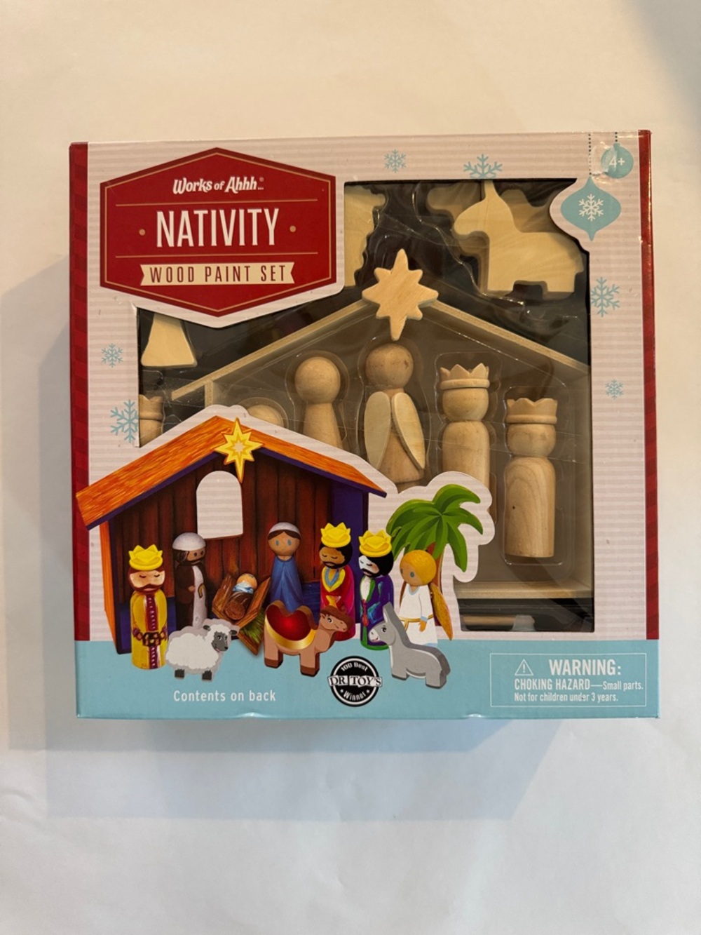 Nativity Wood Paint Set - by Dr. Toys 
Natural Wood. Paint included.